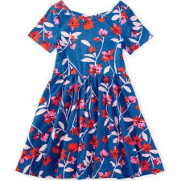 Tea Collection Short Sleeved Ballet Dress Portugal Inspired Multi Size 7 - Picture 1 of 5